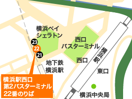 地図：横浜駅西口