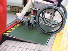 写真：車椅子乗降装置