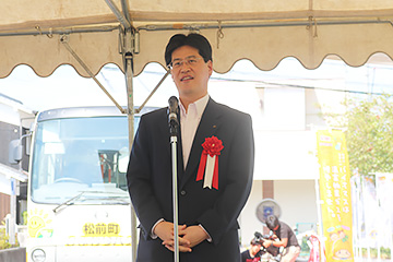 来賓を代表して弊社社長清水より挨拶