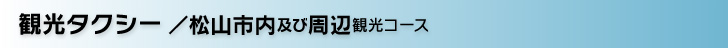 観光タクシー／松山市及び周辺観光コース