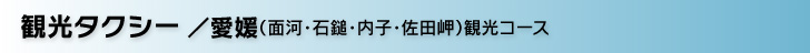 観光タクシー／愛媛（面河・石鎚・内子・佐田岬）観光コース
