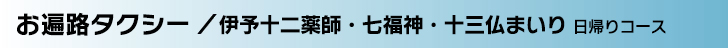 お遍路タクシー／伊予十二薬師寺・七福神・十三仏まいり 日帰りコース