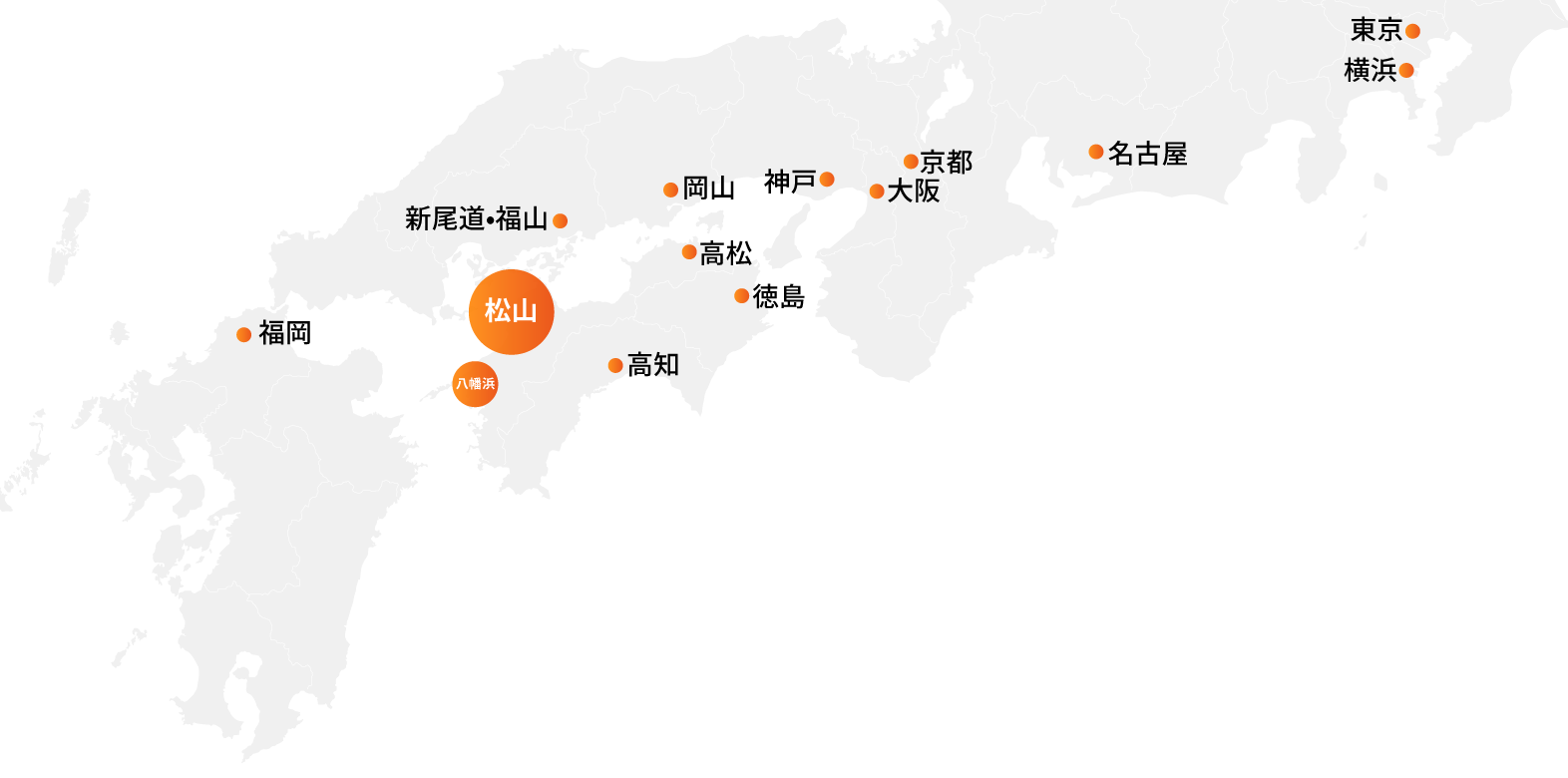 各都市の拠点