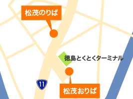地図：松茂（徳島とくとくターミナル）