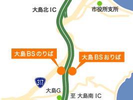 地図：大島BS