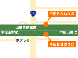 地図：千田BS