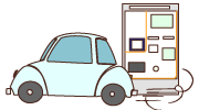 駐車券をとり、15分以内に出口へ