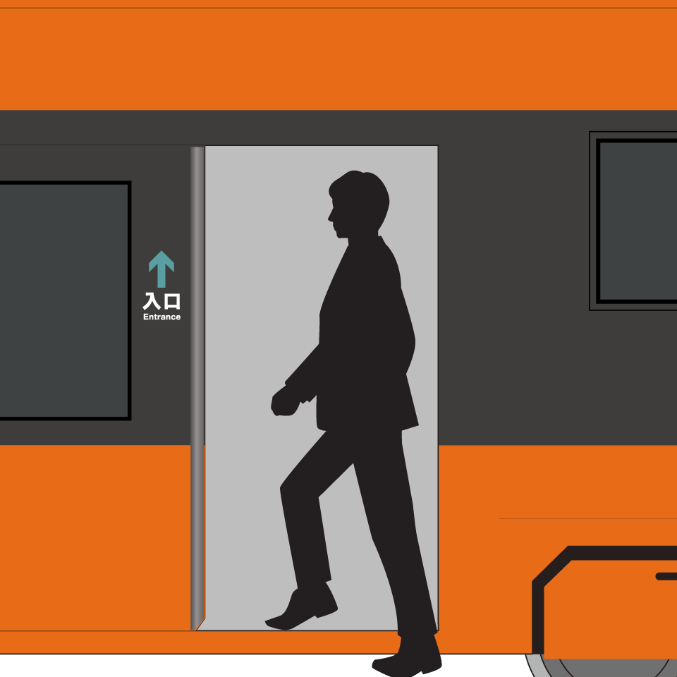 市内電車の乗り方（乗車）