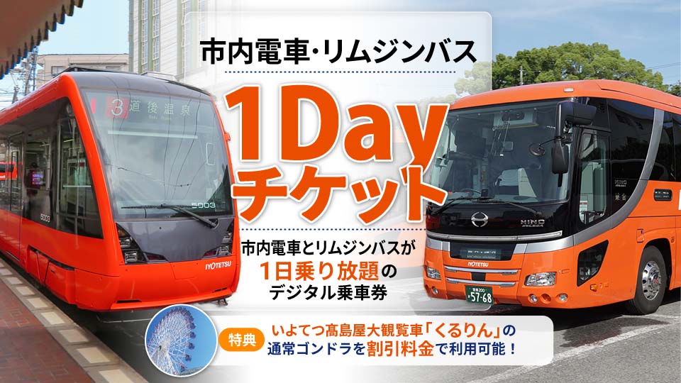 市内電車・リムジンバス1Dayチケット