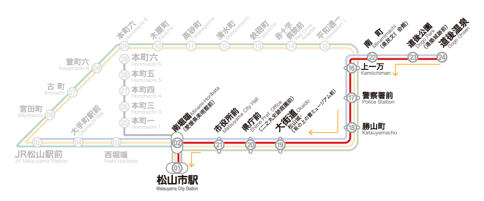 ③番松山市駅線 松山市駅行き