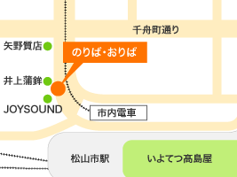 地図：松山市駅